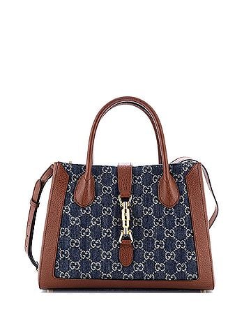 Gucci Jackie 1961 Tote GG Denim and Leather Medium (view 1)