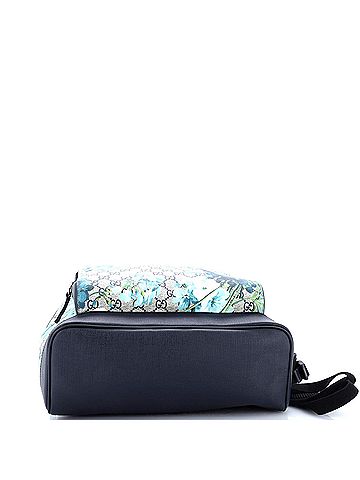 Gucci Zip Pocket Backpack Blooms Print GG Coated Canvas Medium (view 2)