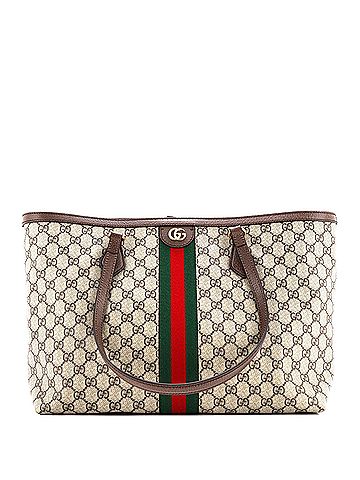 Gucci Ophidia Shopping Tote GG Coated Canvas Medium (view 1)