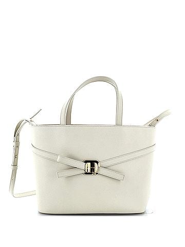 Salvatore Ferragamo Front Cross Bow Shopper Tote Leather Small (view 1)
