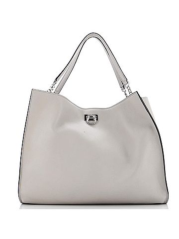 Salvatore Ferragamo Trifolio Tote Leather Large (view 1)