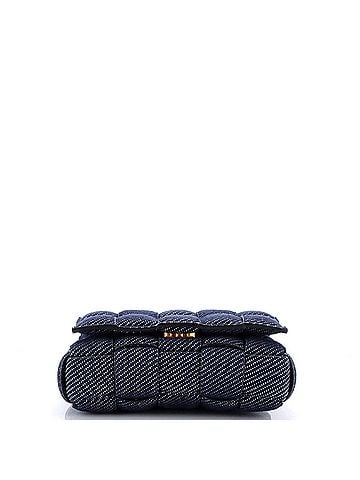 Bottega Veneta Cassette Crossbody Bag Padded Maxi Intrecciato Denim (view 2)