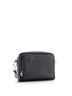 Prada 100% Leather Black Triangle Logo Messenger Bag Embossed Saffiano Leather Small One size - photo 3
