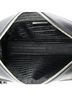 Prada 100% Leather Black Triangle Logo Messenger Bag Embossed Saffiano Leather Small One size - photo 5