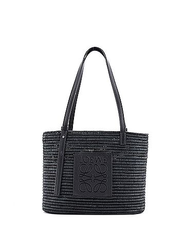 Loewe Square Basket Tote Woven Raffia Small (view 1)