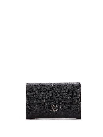 Chanel Classic Flap Card Holder Quilted Caviar (view 1)
