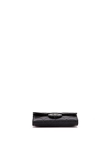 Chanel Classic Flap Card Holder Quilted Caviar (view 2)