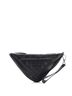 Prada 100% Leather Black Triangle Logo Wristlet Pouch Embossed Leather One size - photo 1