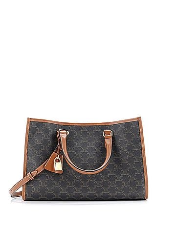 Céline Horizontal Cabas Tote Triomphe Coated Canvas Mini (view 1)