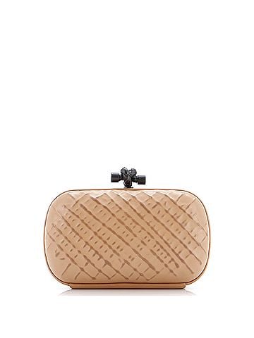 Bottega Veneta Box Knot Clutch Ricamo Rete Leather Small (view 1)