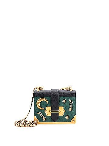 Prada Cahier Crossbody Bag Embellished Leather Micro (view 1)