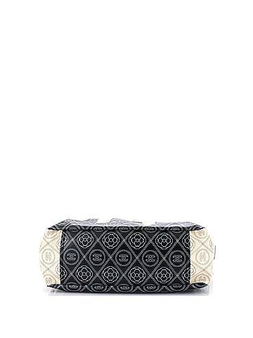 Chanel Logo Camellia Shopping Tote Printed Coated Canvas Medium (view 2)