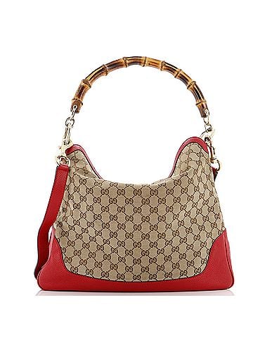 Gucci Diana Bamboo Shoulder Bag GG Canvas Medium (view 1)