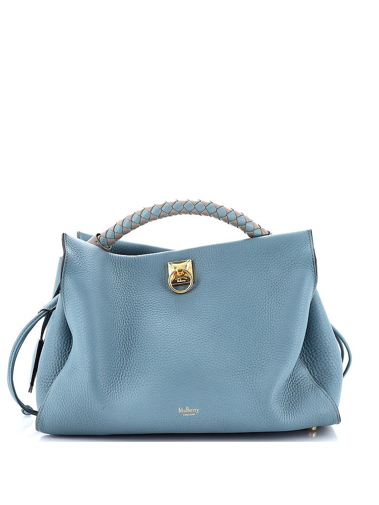 Mulberry 100% Leather Blue Iris Shoulder Bag Leather with Braided Detail Medium One size - photo 1