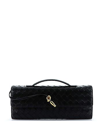 Bottega Veneta Andiamo Top Handle Clutch Intrecciato Nappa Long (view 1)