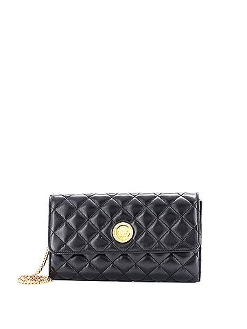 Versace Icon Wallet on Chain Quilted Leather (view 1)