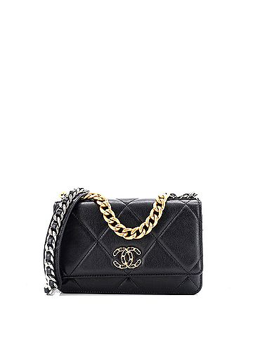 Chanel 19 Wallet on Chain Quilted Lambskin (view 1)
