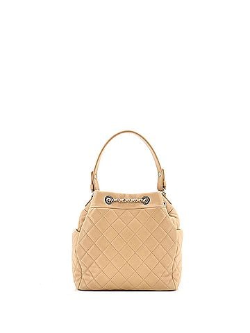 Chanel CC Chain Drawstring Bucket Bag Quilted Lambskin Small (view 2)