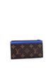 Louis Vuitton 100% Coatead Canvas Brown Blue Coin Card Holder Macassar Monogram Canvas One size - photo 3
