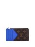 Louis Vuitton 100% Coatead Canvas Brown Blue Coin Card Holder Macassar Monogram Canvas One size - photo 4