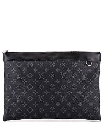 Louis Vuitton Discovery Pochette Monogram Eclipse Canvas GM (view 1)
