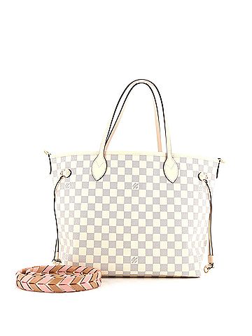 Louis Vuitton Neverfull NM Tote Damier with Braided Detail MM (view 1)