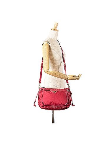 Prada Saffiano Trimmed Tessuto Zip Top Crossbody (view 2)