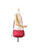 Prada 100% Nylon Red Saffiano Trimmed Tessuto Zip Top Crossbody One size - photo 2