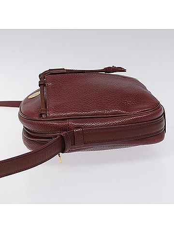 Cartier Must De  Burgundy Leather Shoulder Bag (view 2)