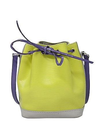 Louis Vuitton Nano Noé Yellow Leather Shoulder Bag (view 1)