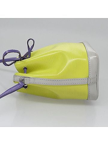 Louis Vuitton Nano Noé Yellow Leather Shoulder Bag (view 2)
