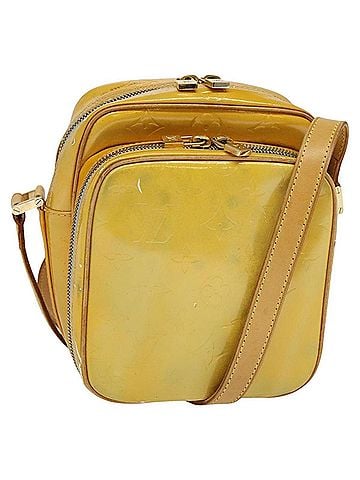 Louis Vuitton Wooster Yellow Patent Leather Shoulder Bag (view 1)