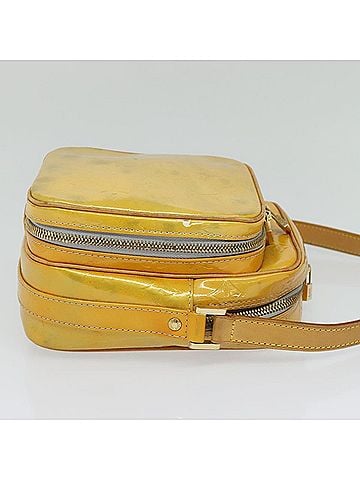 Louis Vuitton Wooster Yellow Patent Leather Shoulder Bag (view 2)