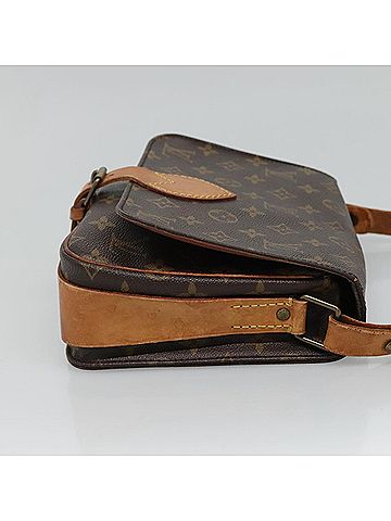 Louis Vuitton Cartouchiere Brown Canvas Shoulder Bag (view 2)