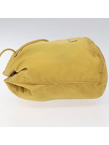 Prada Tessuto Yellow Synthetic Clutch Bag (view 2)