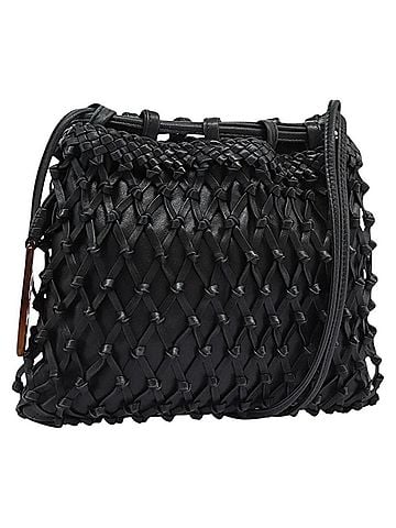 Chanel Bucket Black Leather Shoulder Bag (view 1)
