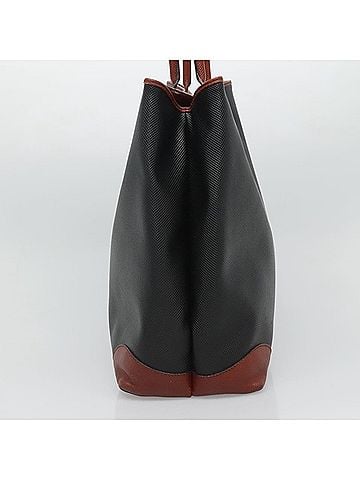 Bottega Veneta Black Canvas Tote Bag (view 2)