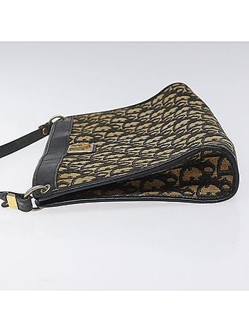 Dior Trotter Navy Canvas Shoulder Bag (view 2)