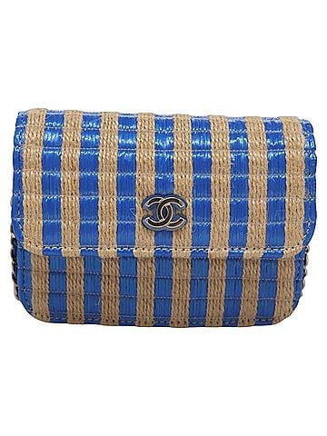 Chanel Trendy Cc Blue Canvas Shoulder Bag (view 1)