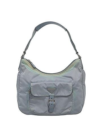 Prada Tessuto Blue Synthetic Shoulder Bag (view 1)