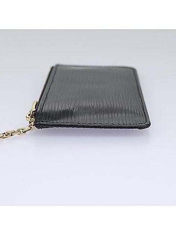 Louis Vuitton Pochette Clés Black Leather Wallet (view 2)