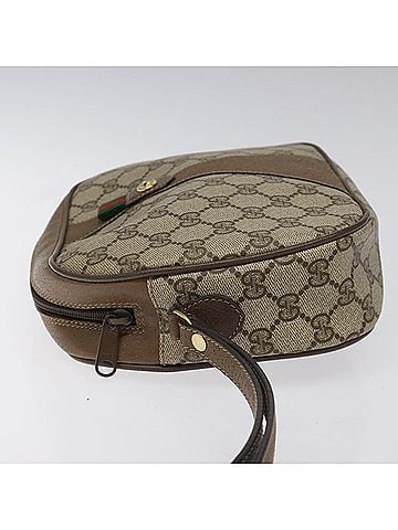 Gucci Ophidia Beige Canvas Clutch Bag (view 2)