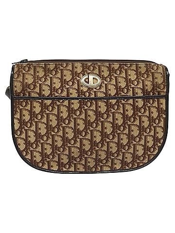 Dior Trotter Brown Canvas Shoulder Bag (view 1)