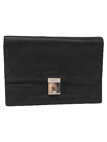 Gucci Gg Canvas Black Canvas Clutch Bag (view 1)