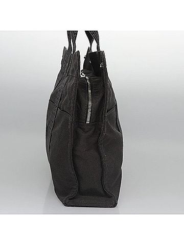 Hermès Herline Grey Canvas Tote Bag (view 2)