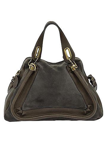 Chloé Paraty Grey Leather Handbag (view 1)
