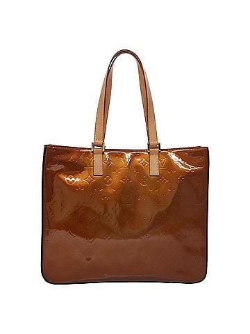 Louis Vuitton Columbus Brown Patent Leather Tote Bag (view 1)