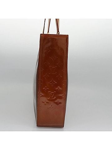 Louis Vuitton Columbus Brown Patent Leather Tote Bag (view 2)