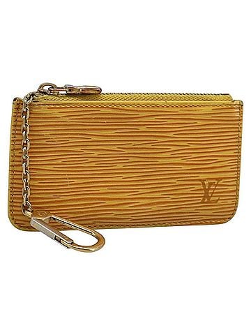 Louis Vuitton Pochette Clés Yellow Leather Wallet (view 1)