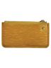 Louis Vuitton 100% Leather Solid Yellow Pochette Clés Yellow Leather Wallet One size - photo 3
